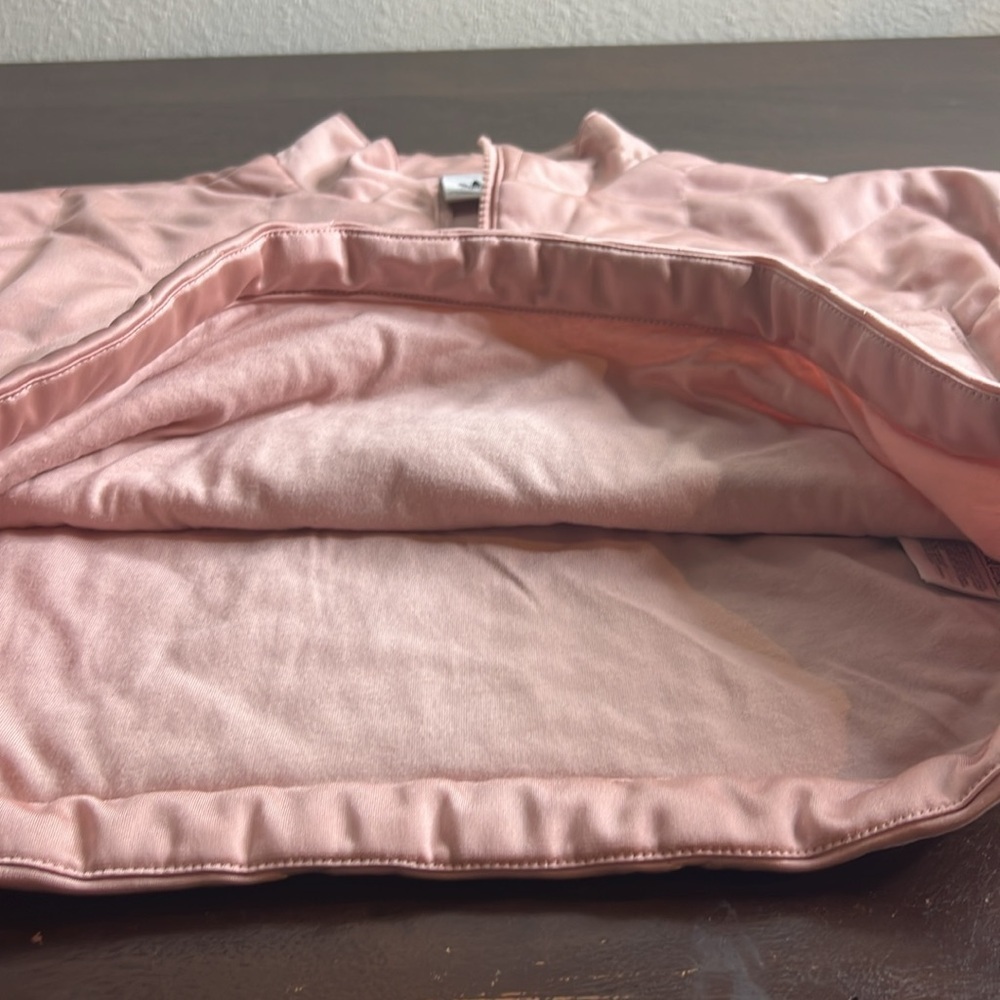 Adidas Womens Originals Half Zip Cropped Pullover Sweatshirt Rose Pink - Picture 7 of 10